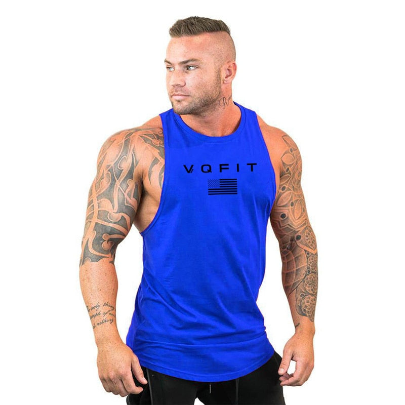 Mens tank tops shirt gym tank top fitness clothing vest sleeveless cotton man canotte bodybuilding ropa hombre man clothes wear