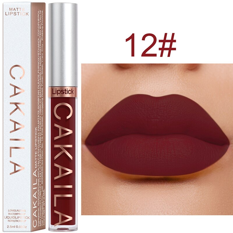 Lip Gloss Long Lasting Matte Velvet Lip Stick Lip Makeup Liquid Lipstick Women Beauty Sexy Red Waterproof Cosmetics Lipgloss