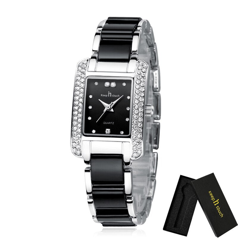 Fashion Women Watch Square Diamond Bracelet Wrist Watch For Women Luxury Casual Women&#39;s Watch As A Gift With Box Montre Femme