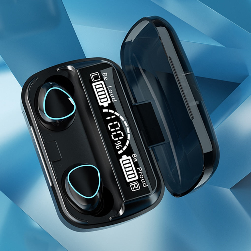Wireless Earphones Bluetooth-compatible Headphone 9D TWS Stereo Sports Waterproof Earbuds Headsets With Microphone Charging Box