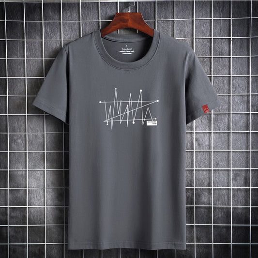 Mens T Shirts Casual Short Sleeve 2022 Summer Top Tees Fashion Clothes High Quality Printed Cotton TShirts for Men Clothing