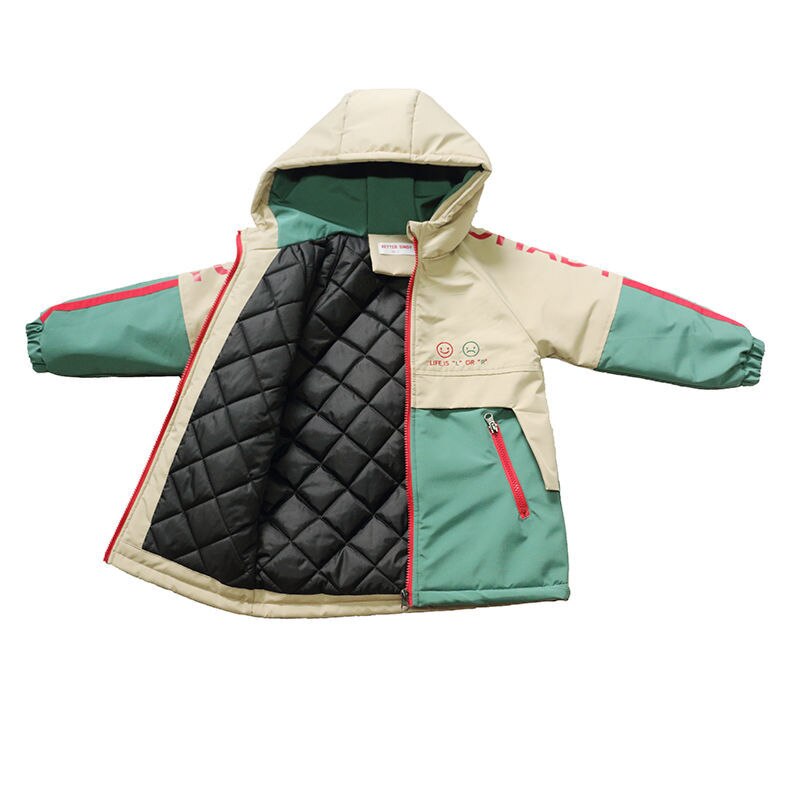 Fashion Thicken Hoodned Boys Coat Autumn and Winter Children Outwear Cotton-Padded Tops Clothes Jackets Boys 3-11Years Old