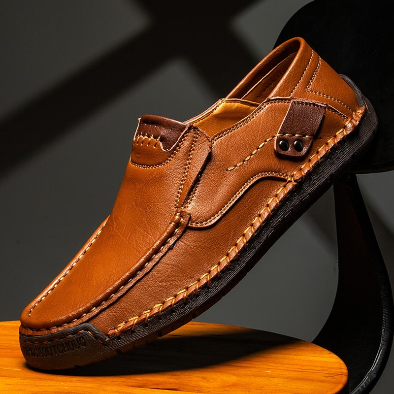 Men&#39;s Casual Shoes Handmade Mens Style Shoes Comfortable Lace Up Men&#39;s Moccasins Breathable Mens Loafers Big Size 48 Sneakers