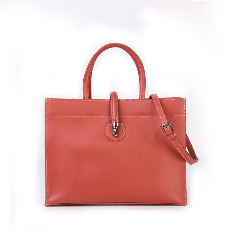 Genuine Leather Bags Women 2022 New Handbags Tote Bags Female Large Capacity Commuter Briefcase Leather Shoulder Messenger Bags
