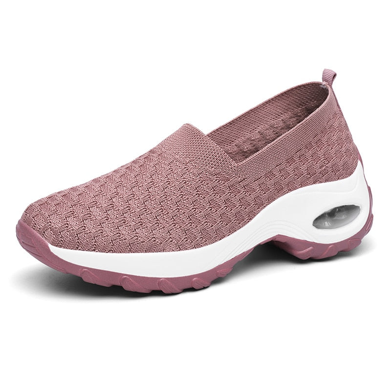 2022 New Light Toning Shoes Women&#39;s Black Summer Mesh Shoes Trendy White Sneakers Spring 42 41 40 Indoor Shape Up Shoes Wedge