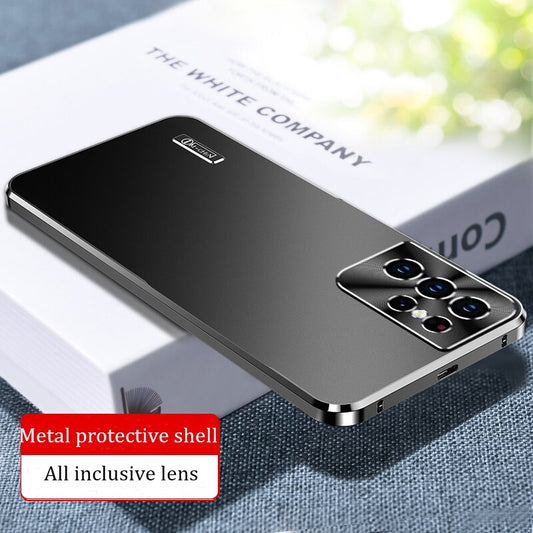 2023 New Metal Shell For Samsung Galaxy S23 S22 S21 ultra Phone Case Built in Lens protection titanium alloy mobile phones cover