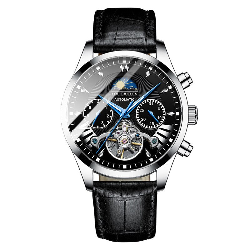 BELUSHI Men Watches New Luxury Automatic Watch Luminous Waterproof Stainless Steel Business Mechanical Wristwatch Relojes Hombre