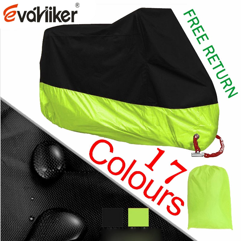 Motorcycle cover M L XL XXL XXXL XXXXL universal Outdoor Uv Protector Bike Rain Dustproof Scooter Covers waterproof 15colors