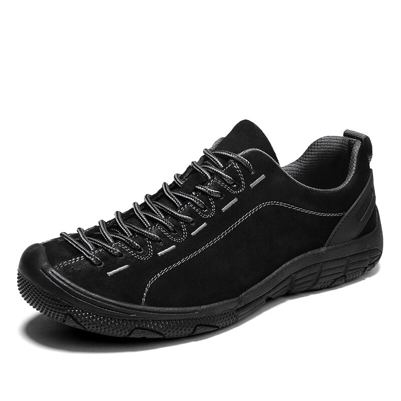 Genuine Leather Men&#39;s Shoes Outdoor Non-slip Sneakers Breathable Large Size Casual Shoes Fashion Flats Boat Shoes Men Loafers