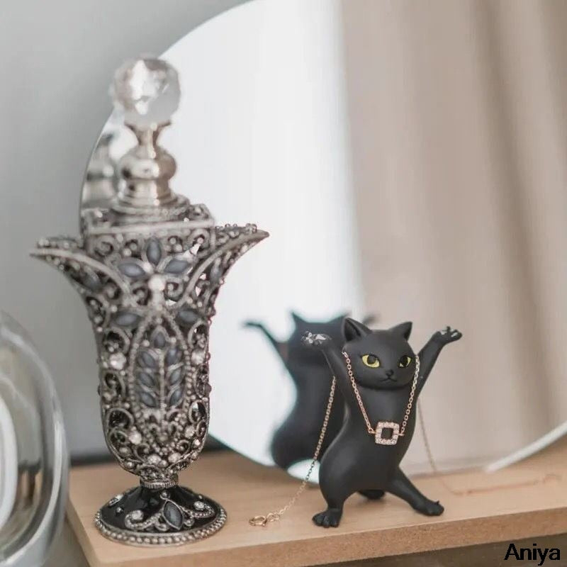 5pcs Set Funny Cat Pen Holder Toy Hold Everything Cat Earphone Bracket Home Decor Festival Decoration Charming Kitty Storage Set