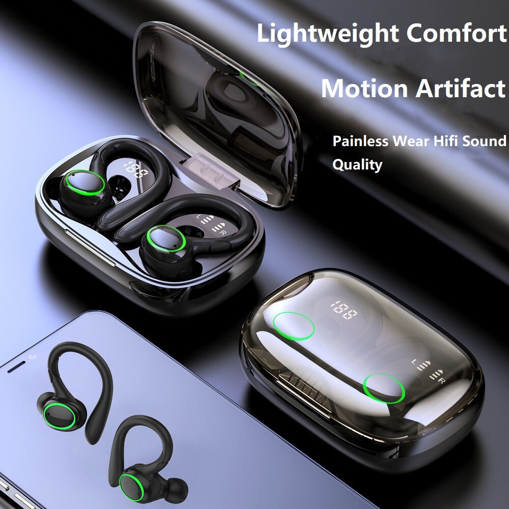 Wireless Earphones i25 TWS Bluetooth-compatible 5.1 Stereo HIFI Headphones Digital Display In-Ear Earbuds Headset Waterproof