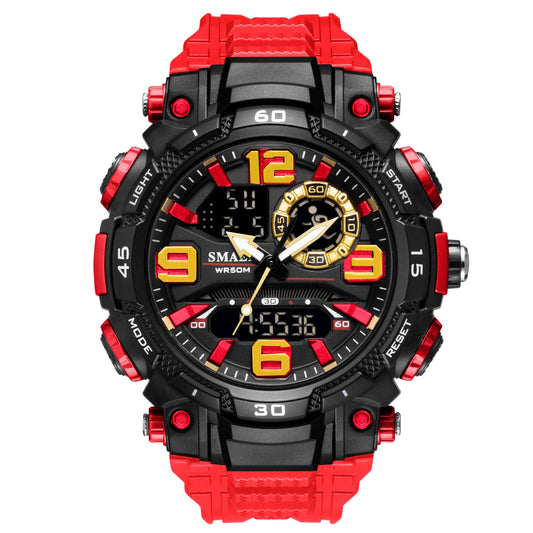 SMAEL Top Luxury Watches Men Dual Display Watch Waterproof Men&#39;s Sport Wristwatch Mens Military Army Clock Male Stopwatch 1921