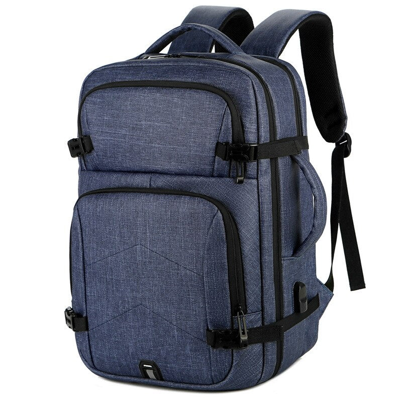 Luxury Large Business Backpack For Men Women 15.6&quot; Laptop Bag USB Schoolbag Rucksack Computer Backbag Mochila Travel Daypack