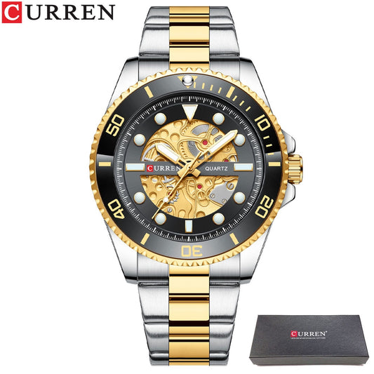 CURREN Top Brand Luxury Men&#39;s Quartz Watches Exquisite Stainless Steel Fashion Classic Watches For Men Relogio Masculino