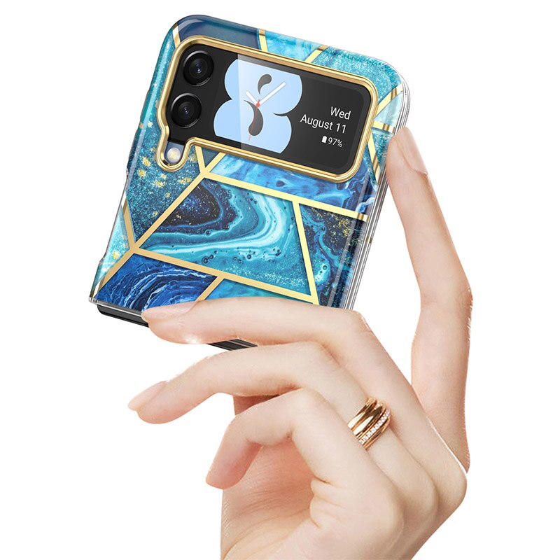 For Samsung Galaxy Z Flip 3 Case 5G (2021) I-BLASON Cosmo Slim Stylish Protective Bumper Case Without Built-in Screen Protector