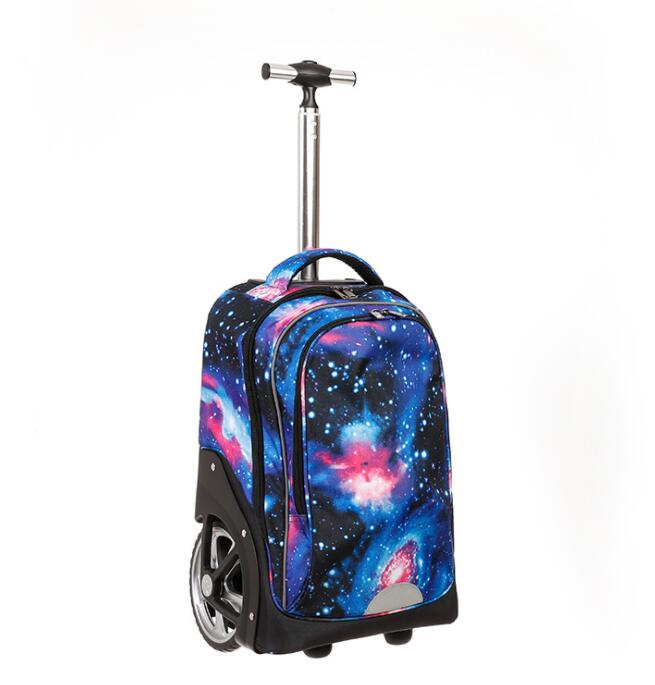19 Inch School Rolling Backpack Bag Travel Trolley backpack bags for teenagers Children School Wheeled backpack On wheels boys