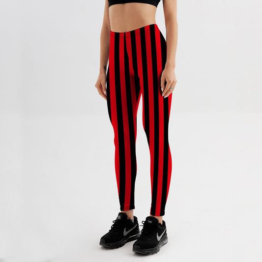 HOT Sexy Fashion Hot Pirate Leggins Pants Digital Printing BEETLEJUICE RED LEGGINGS For Women