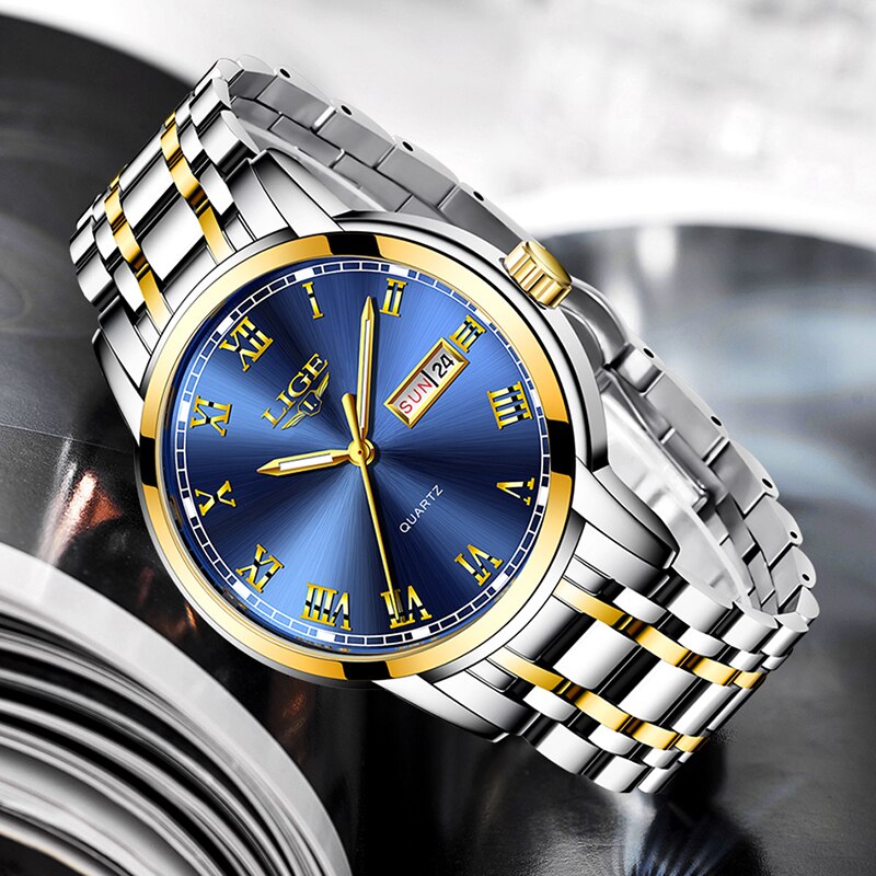 LIGE Japan Quartz Women&#39;s Watch Fashion Female Wristwatch Switzerland Luxury Brand reloj mujer Waterproof Women Bracelet Watch