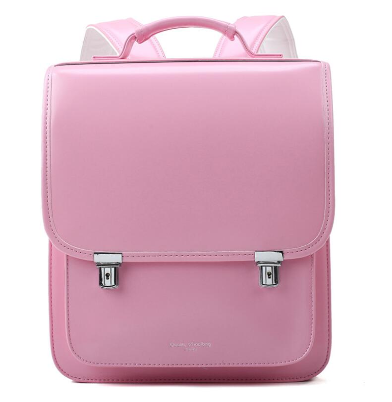 Japan School Backpack for girls  kids Orthopedic backpack book bags Children PU Japan school Bag students backpack bag  for kids