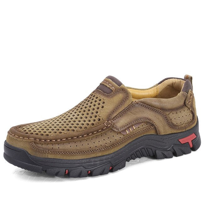 MIXIDELAI Genuine Leather Men Shoes England Trend Male Footwear Set Foot Men&#39;s Casual Outdoors Man Flats Work Shoes Large Size48
