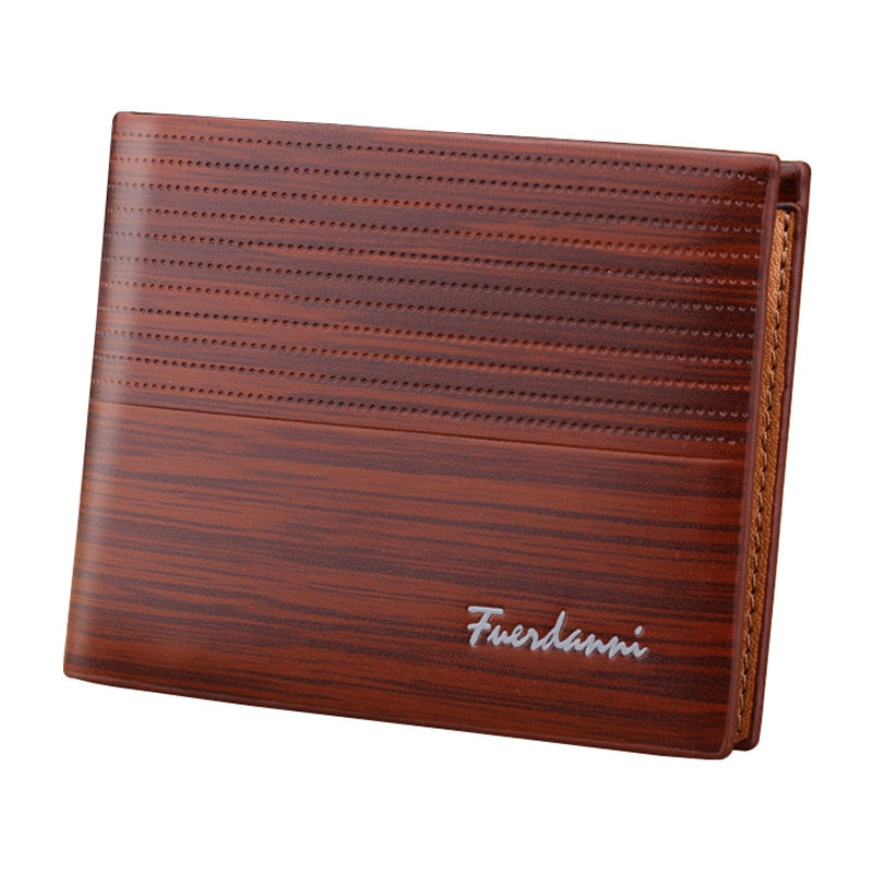 New Men&#39;s Short Wallet Multifunction Vintage Credit Card Holders Pu Money Bag Vintage Men Leather Wallet Slim Male Purses