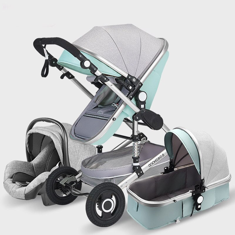 Luxury  Baby Stroller High Landview 3 in 1 Baby Stroller  Portable Baby Pushchair Baby Pram  Baby Comfort for Newborn