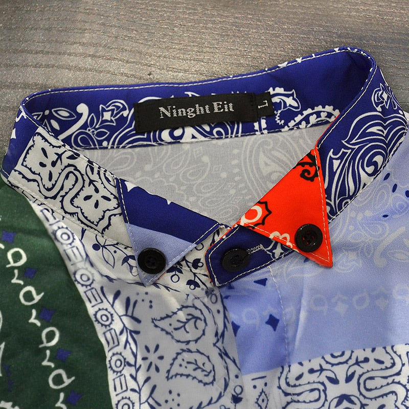 Long Sleeve Shirt Flower Man Social Hawaiian Shirt Men Summer Clothes for Men Mens Shirts Men&#39;s Clothing 2022 Male Luxury Plaid