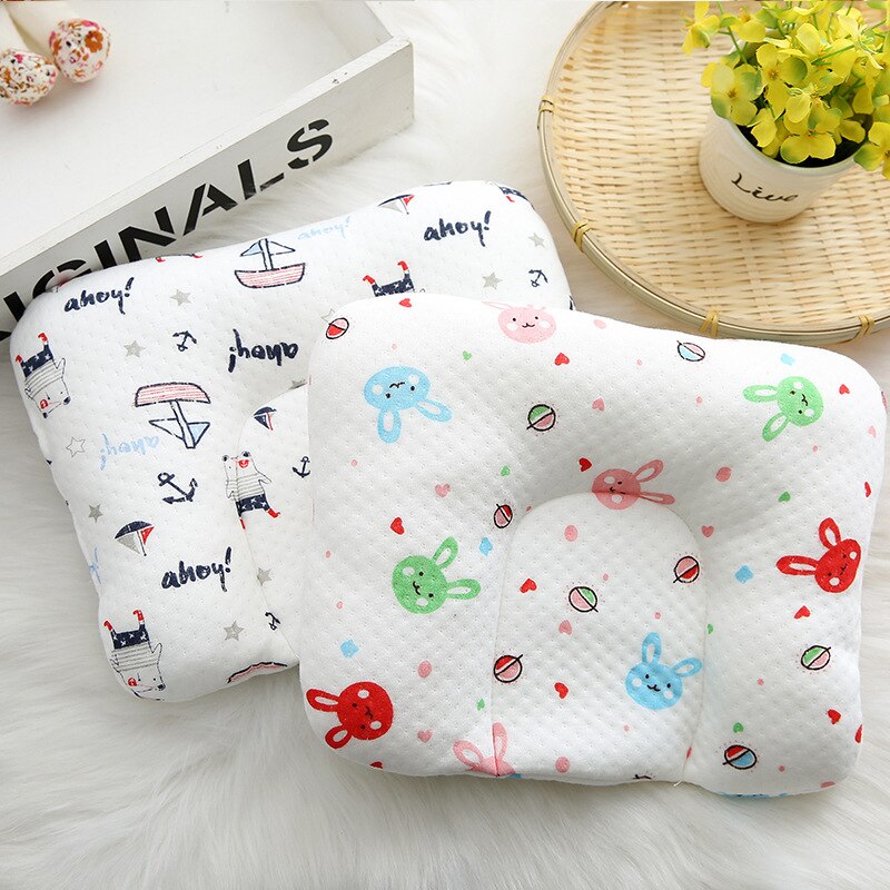 Baby Shaping Pillow Infant Newborn Anti-rollover Mattress Pillow For 0-12 Months Baby Sleep Positioning Pad Cotton Pillow
