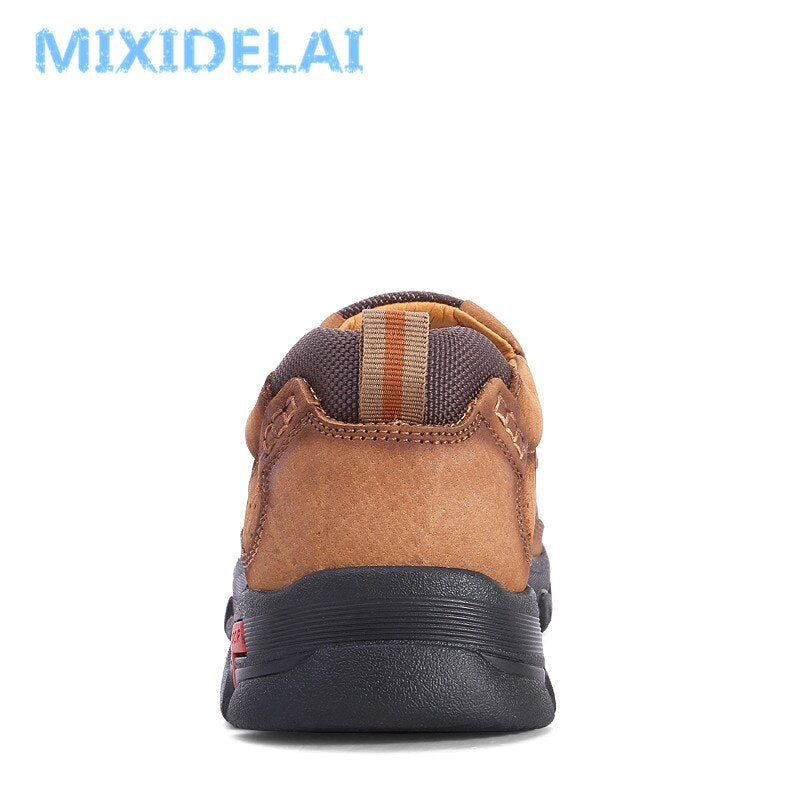 MIXIDELAI Genuine Leather Men Shoes England Trend Male Footwear Set Foot Men&#39;s Casual Outdoors Man Flats Work Shoes Large Size48