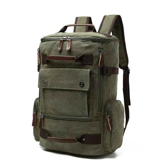 Men&#39;s Backpack Vintage Canvas Backpack School Bag Men&#39;s Travel Bags Large Capacity Backpack  Laptop Backpack Bag High Qualit