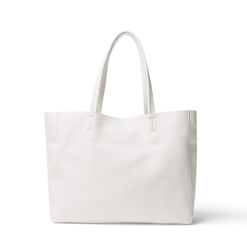 Women Luxury Bag | Casual Tote Female| Lemon Yellow Fashion Shoulder Handbag Lady Cowhide Genuine Leather| Shoulder Shopping Bag www.chishtismart.com