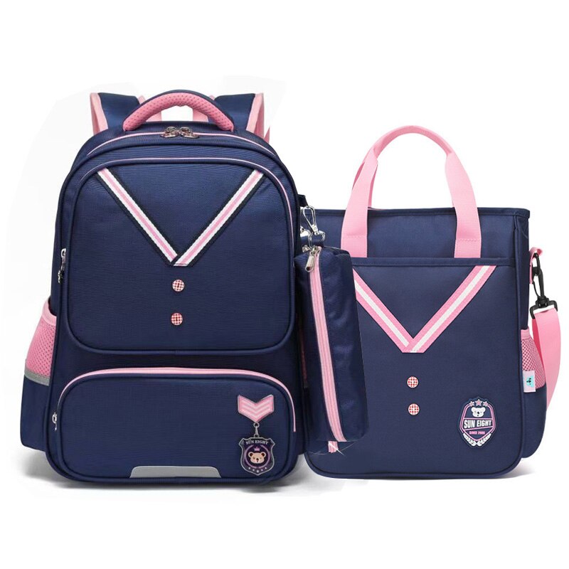 SUN EIGHT Hot Primary School Bag Waterproof Backpacks For Girls  Pencil Box Kids Bookbags Mochila