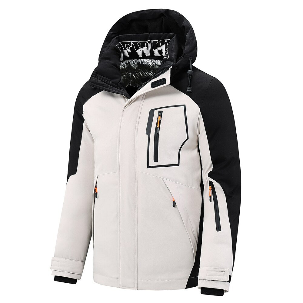 5Xl Plus Men 2022 Winter New Outwear Thick Warm Parkas Jacket Coat Men Outdoor Casual Windproof Pocket Detachable Hat Parka Men