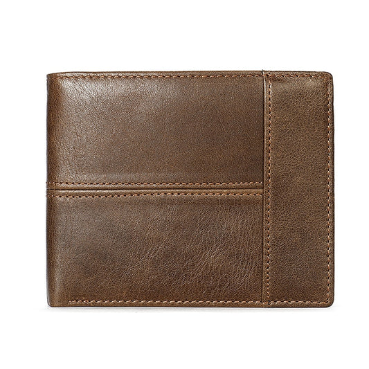 High Quality Men&#39;s Wallet Genuine Leather Wallets Men Splice Zipper Money Bag with Coin Pocket Male Purse Cards photo Holder
