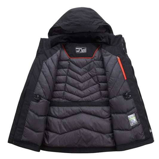 Top Quality White Duck Down Jacket Men Thick Winter 2021 NEW Hat Detached Warm Parka Waterproof Windproof -30 Degrees 3069