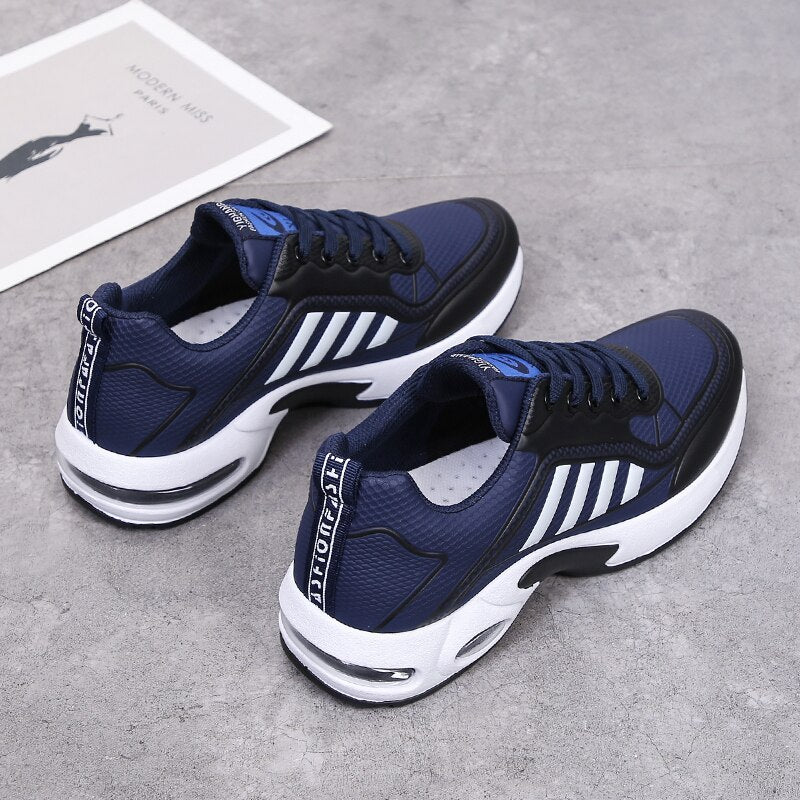 New Fashion Men&#39;s Running Shoes Breathable Air Cushion Sneakers White Trainers 2022 Men Sports Sneakers Non-slip Athletic Shoes