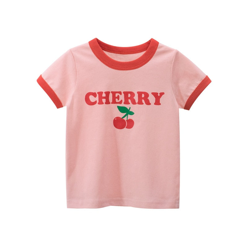 Cotton Children Kids T-shirt For Boys a Boy T Shirt Girls Tops Cartoon Baby Clothes Tee Short Sleeve Child&#39;s Shirts New 2021