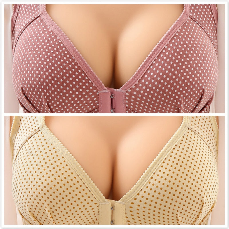 QUCO Brand 2 Pcs/lot Bras for Women Sexy Bra Top Women&#39;s Underwear Deep V Wireless Girls Bralette Soft Seamless Bra Plus Size