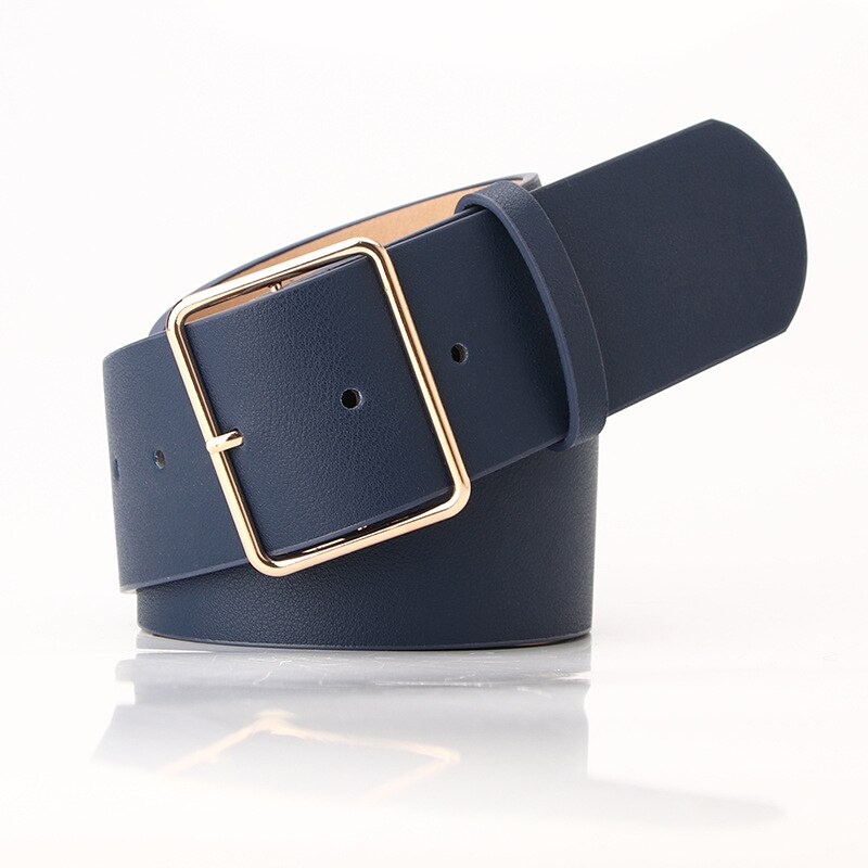 RAINIE SEAN Army Green Women Belt Ladies Waist Belt for Trousers Casual Buckle Pu Leather Wide Belt Women Accessories 104cm