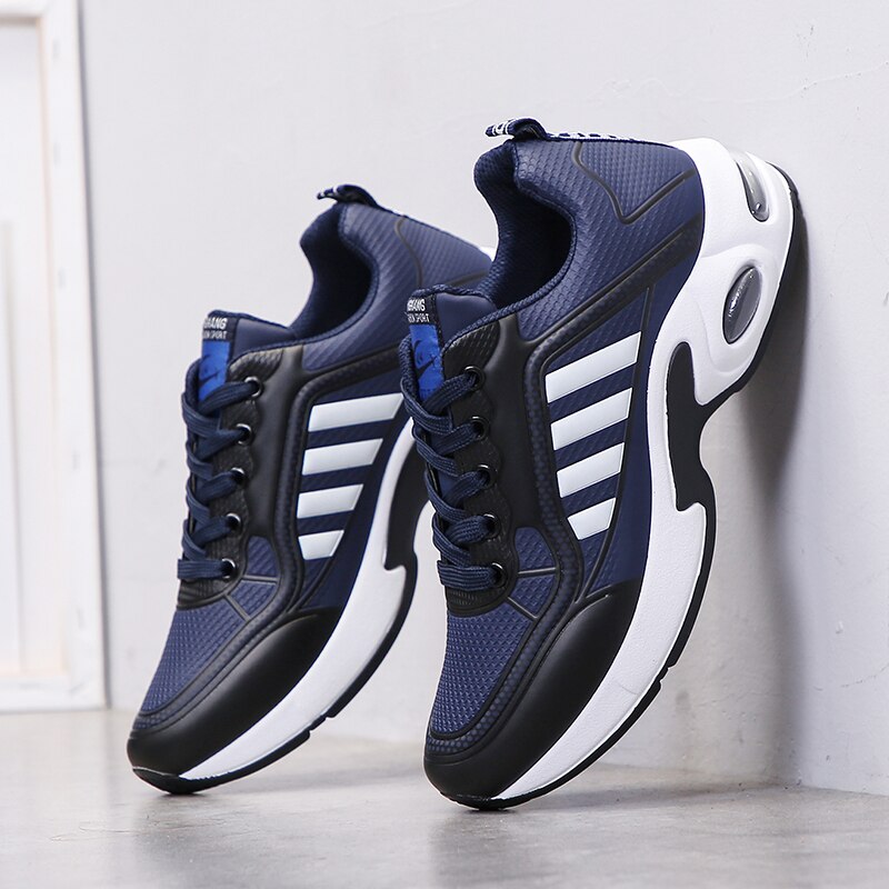 New Fashion Men&#39;s Running Shoes Breathable Air Cushion Sneakers White Trainers 2022 Men Sports Sneakers Non-slip Athletic Shoes