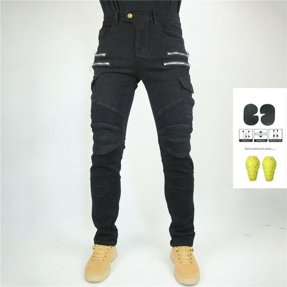 Jeans - New Motorcycle Pants Moto Men Motocross Casual Riding Motorbike Touring Motocycle Street Jeans Trousers Protective Gear