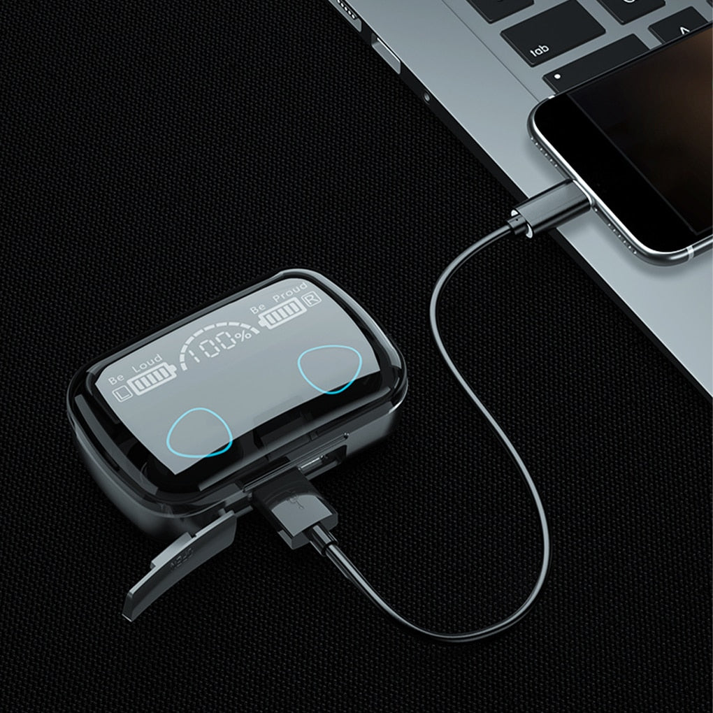 Wireless Earphones Bluetooth-compatible Headphone 9D TWS Stereo Sports Waterproof Earbuds Headsets With Microphone Charging Box