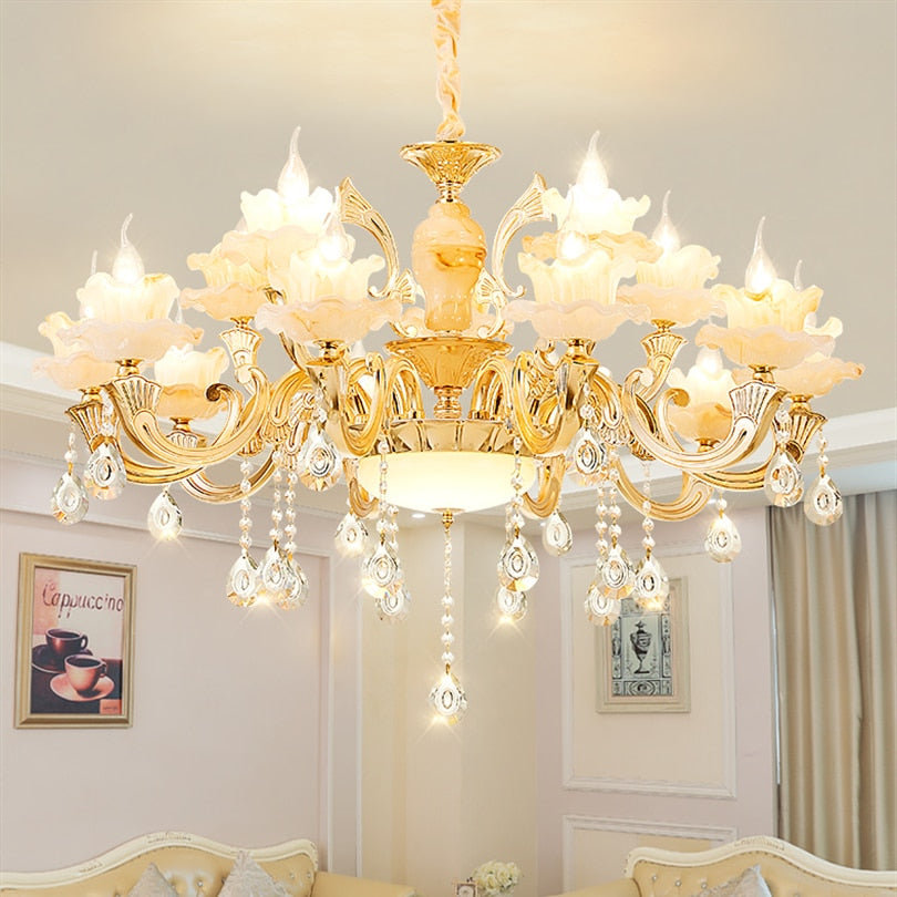 Modern Led Chandelier For Foyer Living room Diningroom Kitchen Lustre  6light-18light Led Ceiling Dolomite Chandelier Lighting