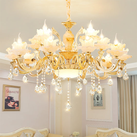 Modern Led Chandelier For Foyer Living room Diningroom Kitchen Lustre  6light-18light Led Ceiling Dolomite Chandelier Lighting