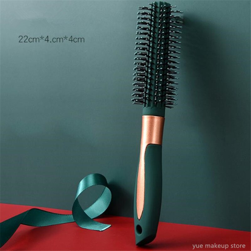 1/4PCS Gold Green Hair Brush Scalp Massage Comb Hairbrush Wet Curly Detangle Hair Brush For Salon Hairdressing Styling Tools 2#1