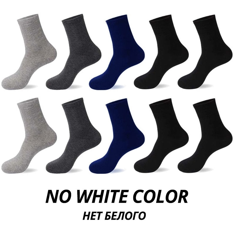 HSS 2022 Men&#39;s Cotton Socks New styles 10 Pairs / Lot Black Business Men Socks Breathable Spring Summer for Male US size(6.5-12)