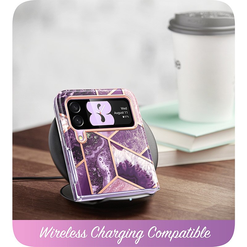 For Samsung Galaxy Z Flip 3 Case 5G (2021) I-BLASON Cosmo Slim Stylish Protective Bumper Case Without Built-in Screen Protector