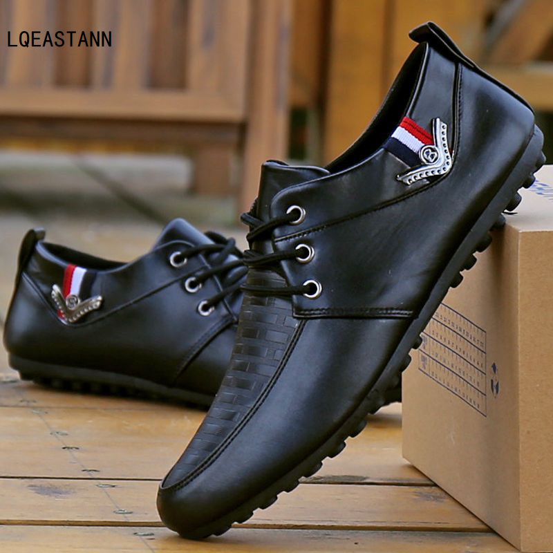 Hot Sale New Men Casual Shoes Fashion Men Shoes Genuine Leather Men Loafers Moccasins Slip On Men&#39;s Flats Male Driving Shoes2020