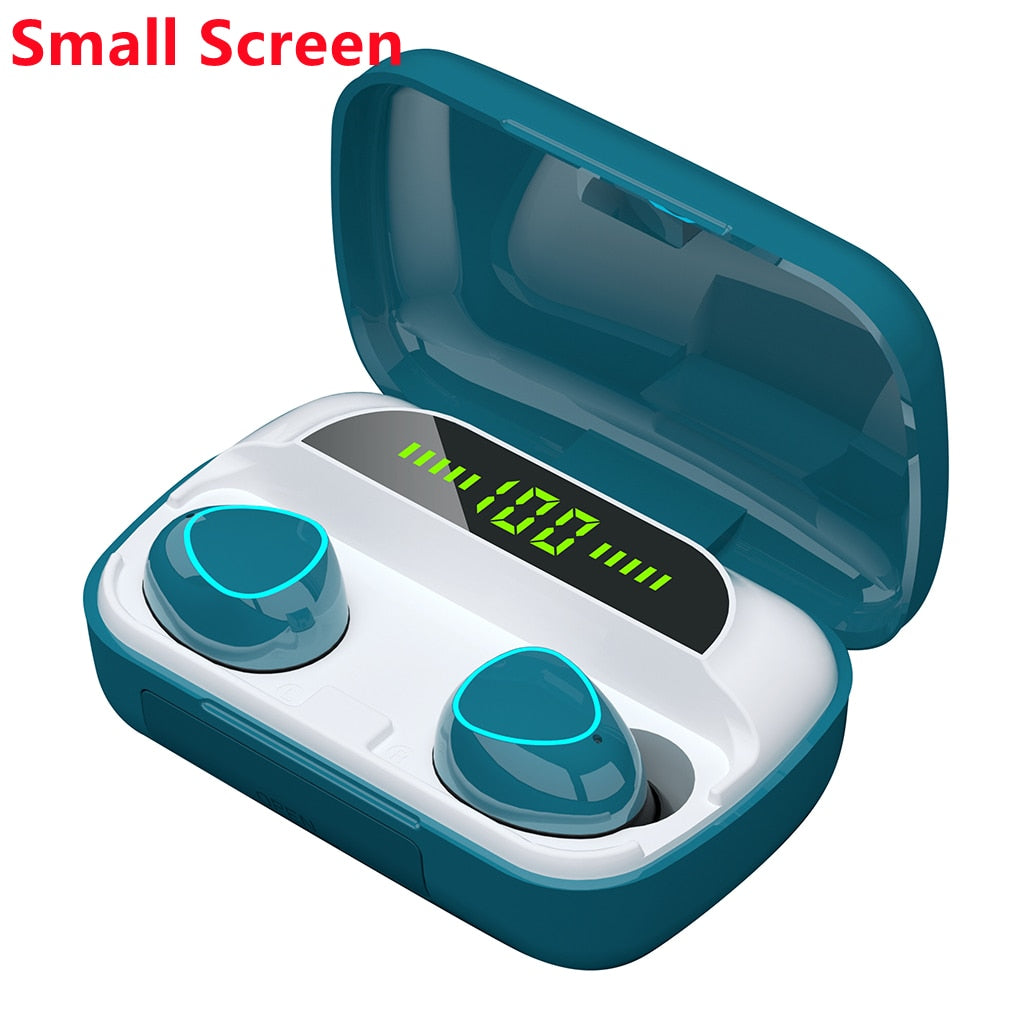 Wireless Earphones Bluetooth-compatible Headphone 9D TWS Stereo Sports Waterproof Earbuds Headsets With Microphone Charging Box