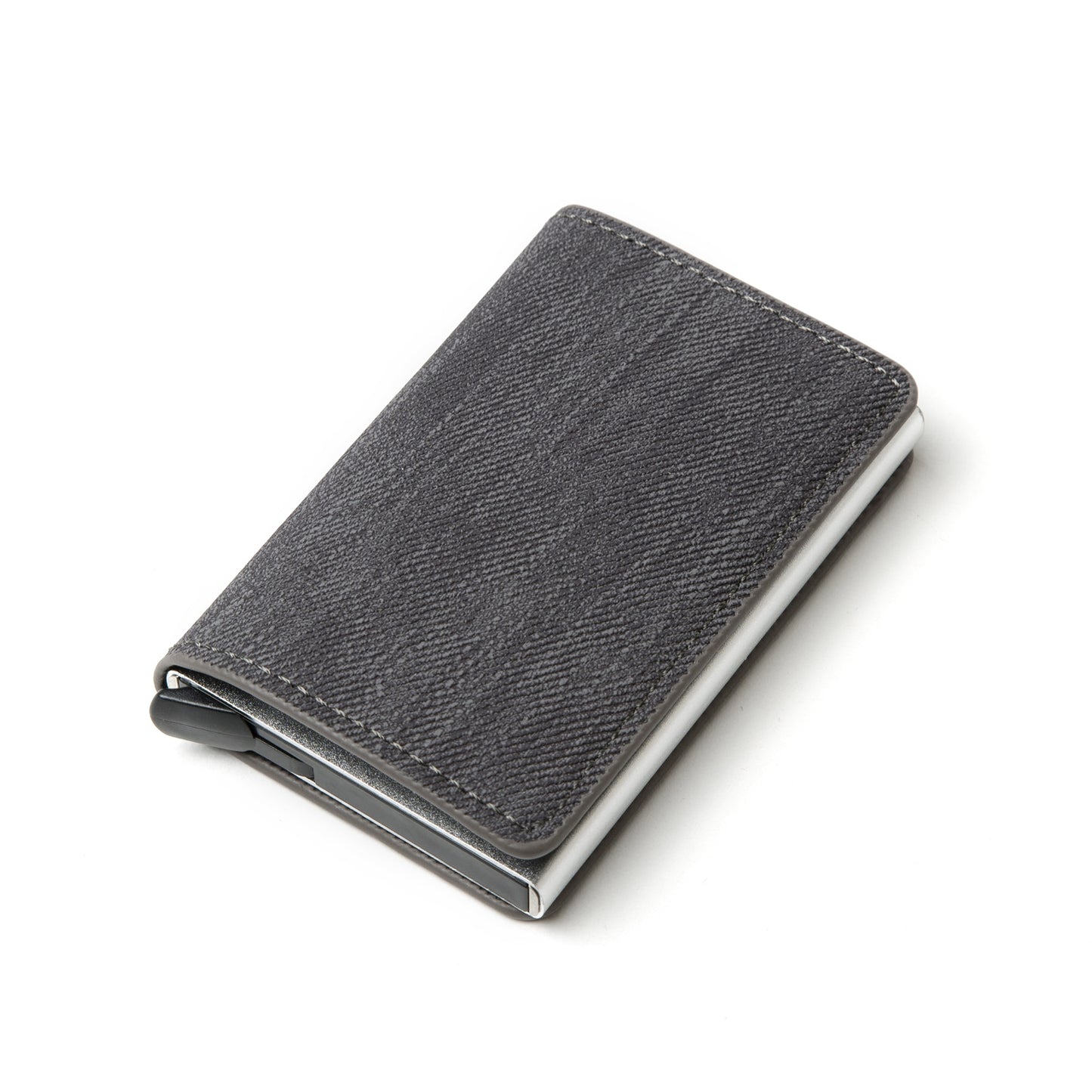 Customized 2022 Credit Card Holder Wallet Men Women RFID Aluminium Bank Cardholder Case Vintage Leather Wallet with Money Clips
